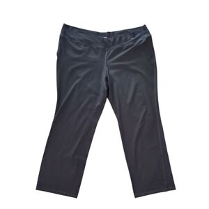 Eileen Fisher Pull On Crossover Waist Straight Leg Yoga Pants